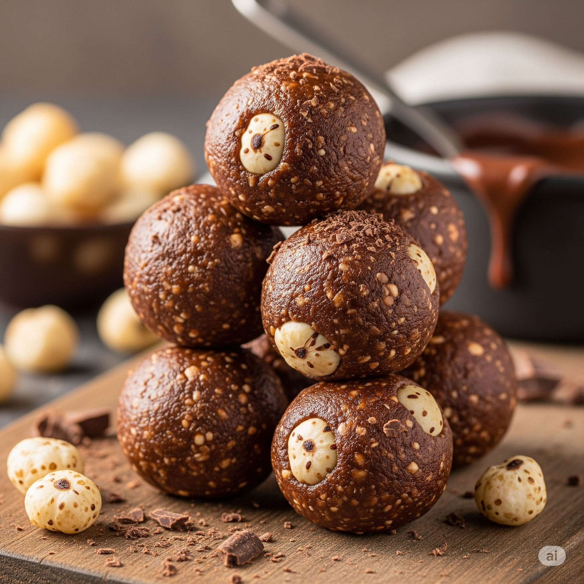 Chocolate Makhana Energy Balls