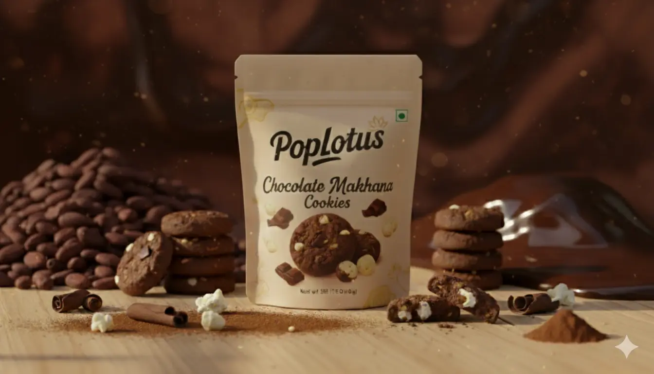 Chocolate Makhana Cookies